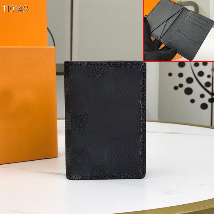 

Luxury Designer Wallet Quilted High Quality Genuine Leather Men's Wallet Classic Checkerboard 60441, Customize