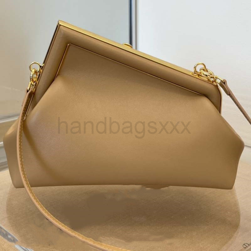 

Luxury Designer Handbags 2022 Newest Clutch Bag Metal Hemming Genuine Leather New Fashion women handbag Ladies Single Shoulder Messenger, Box