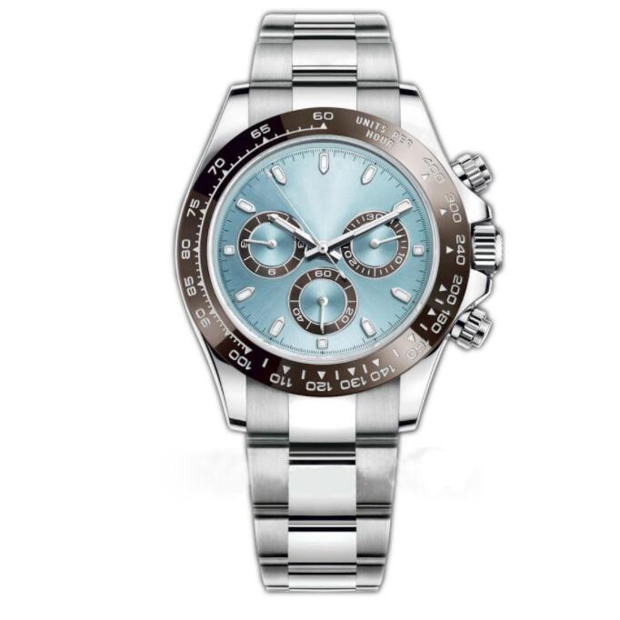 

Stainless steel sliding buckle watch Shi Ying mechanical ceramic watches swimming watch sapphire 41mm luminous watchs Montreux luxury wristwatches, Water proof 50m