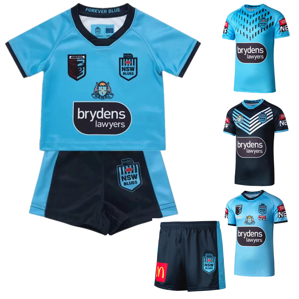

kids suit 2022 2023 Australia nsw blues training home away rugby jersey STATE OF ORIGIN TRAINING rugby shirt, Train custom