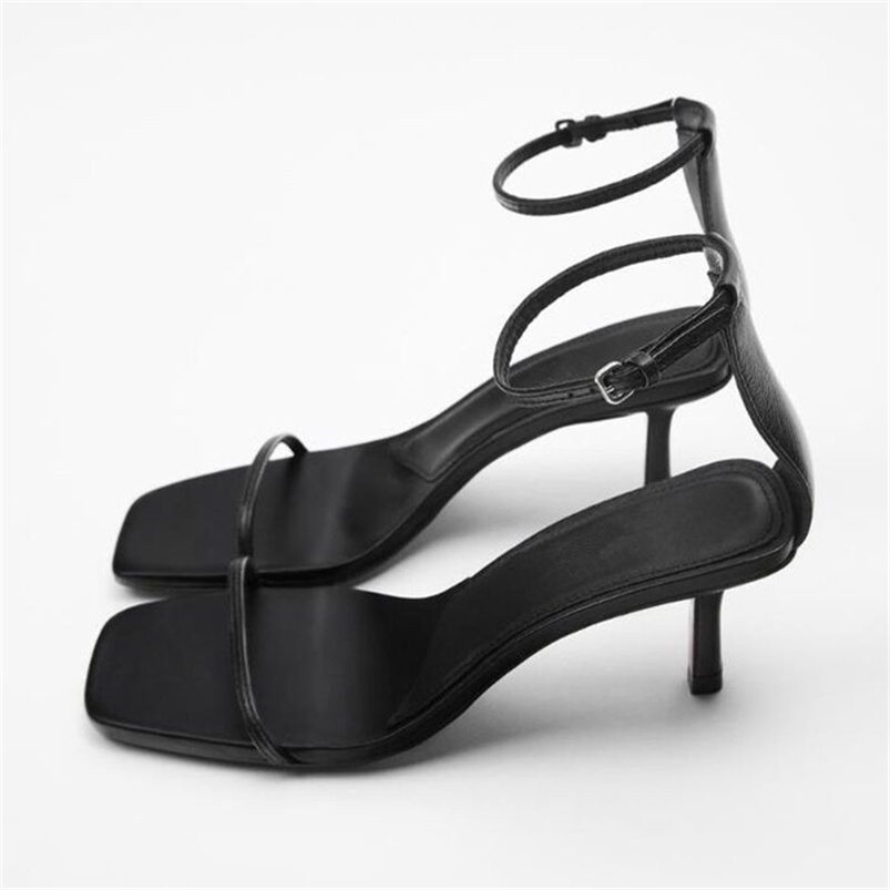 

Female Sandal Clear Heels Black Shoes for Women Large Size Open Toe Girls Beige High Big Elastic Band Peep Spring Comfort 220406