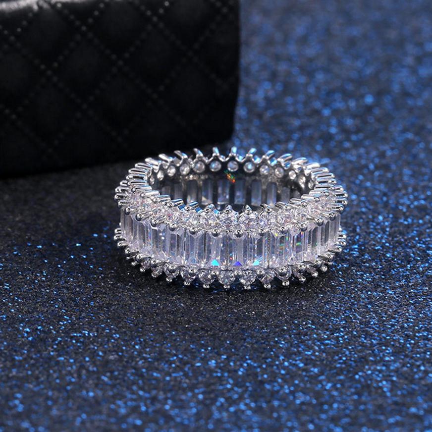 

Simple Style Women Zircon Ring Wedding Bridal Ring Fashion Jewelry Gift for Love Girlfriend High Quality227z