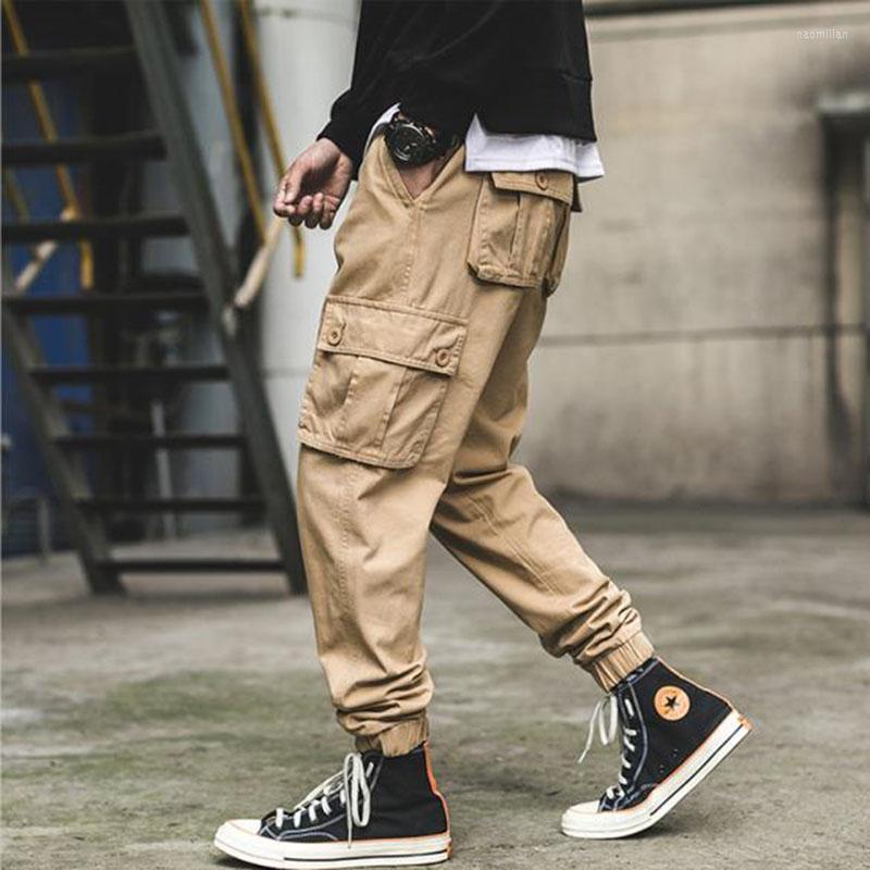 

Men's Pants Mens Cargo Men Fashion 2022 Side Multi Pockets Hip Hop Techwear Joggers Male Japanese Streetwear Trousers MenMen's Naom22, Black