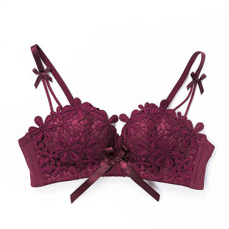 

Women Sexy Floral Lingerie Lace Bra Triangle Soutien Gorge Sujetador Sutia Sutyen Push Up Bra for Women Bralette T220726, 32b