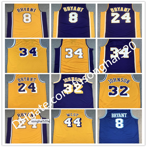 

Basketball Jersey 8 Bean The Black Mamba 2001 2002 1996 1997 1999 Stitched Good Quality Team Yellow Blue Purple Vintage Throwback''nba''jersey, As picture
