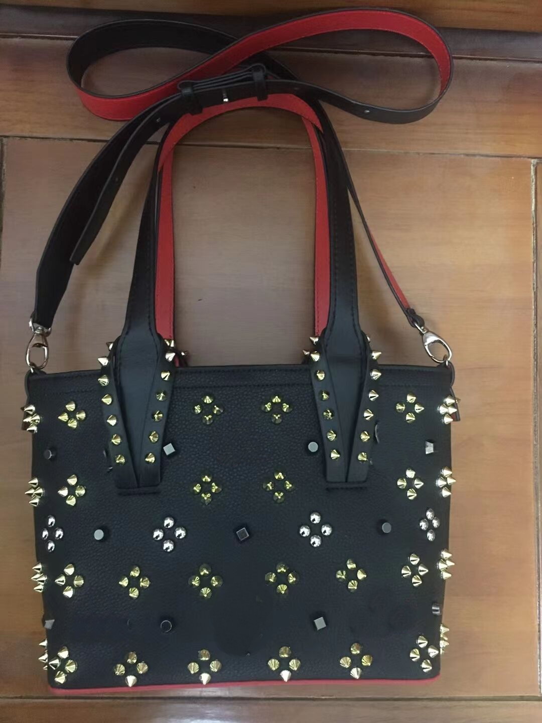 

Lxurys Totes Classical women Shoulder bags red bottom ladies fashion composite handbag top quality genuine leather purse bags