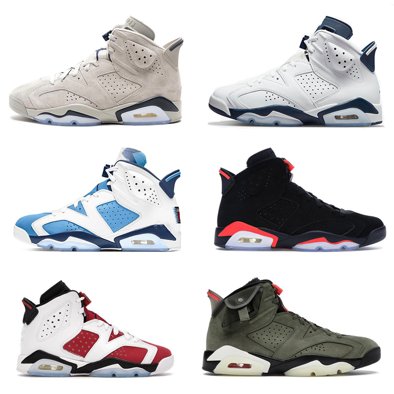 

2022 Authentic 6 Georgetown Man Basketball Shoes jumpman 6s Midnight Navy University Blue Sail Travis scotts Olive Black Infrared Bred Gold Retro Sports Sneakers