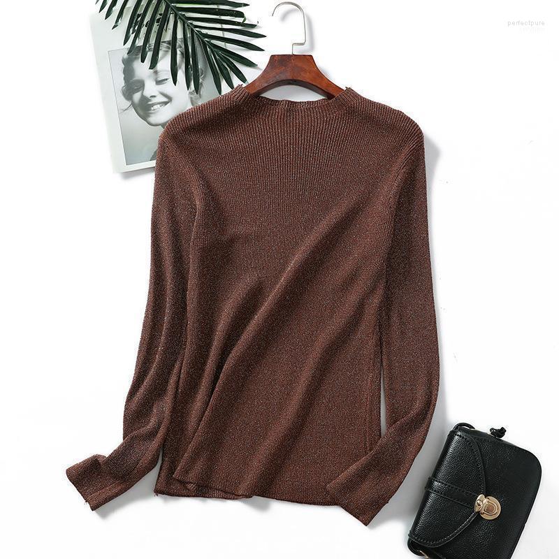

Women's Sweaters Johnature 2022 Knit Sweater O-neck Long Seeve Spring Top Solid Color Female Pullovers Sexy Casual Perf22, Navy blue