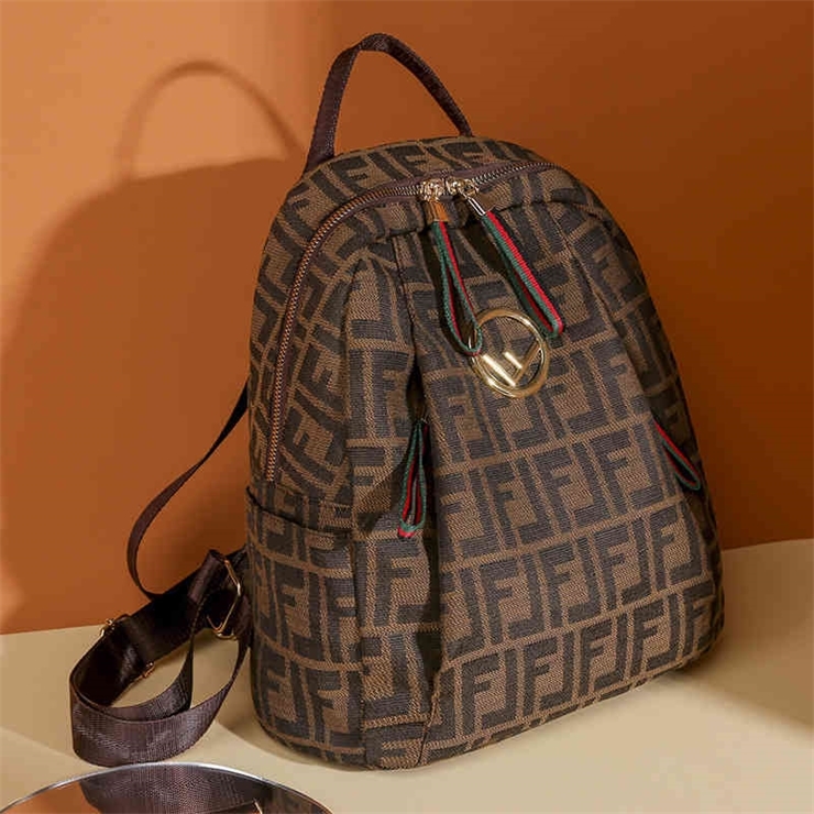 

62% OFF trendy bags 2022 New Designer Hand ladies bags backpack messenger printed capacity textured, Sky blue