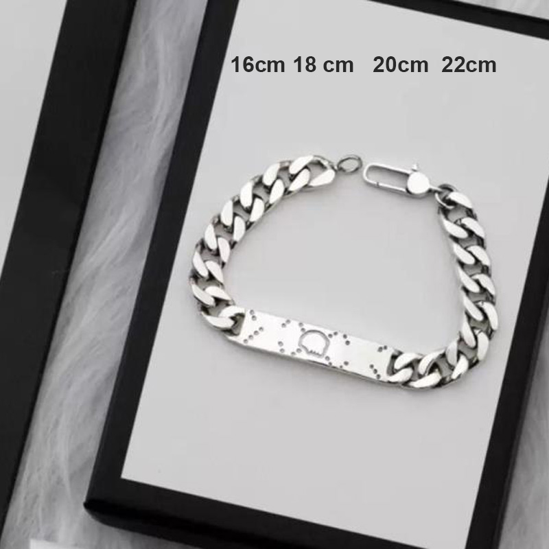 

Elegant Bracelet Fashion Mens Cuff Woman Silve Chain Love Bracelets Luxury Necklaces Designer Jewelry Wedding Hip-hop New 22042805R