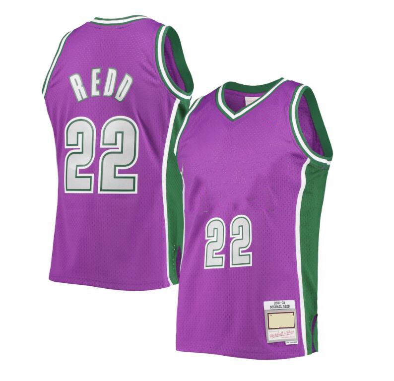 Maillot de basket-ball cousu Michael Redd Mitchell Ness 2008-09 Mesh Hardwoods Classics maillots rétro hommes femmes jeunesse S-6XL