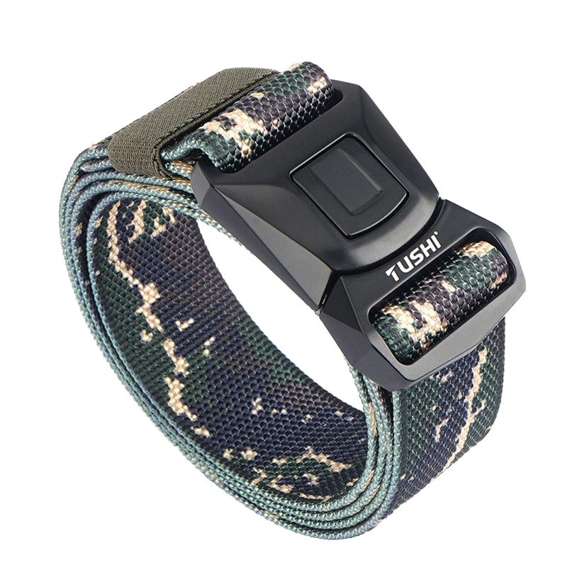 

Belts Fashion Accesories Men Belt Adjustable Length Multifunctional Wearproof Breathable Outdoor Sports WaistbandBelts, Black