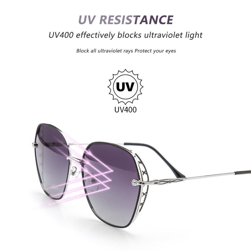 

Sunglasses Anti-Glare Polarized Multilayer Filter Coating Lens Outdoor Glasses Sun Protection Gradient Color For Women
