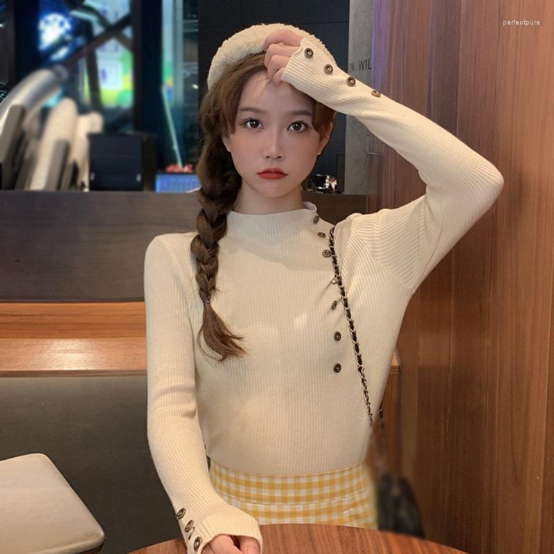 

Women's Sweaters Autumn Winter Women Basic Turtleneck Knitting Bottoming Warm Female Solid Casual Pullovers Tops Perf22