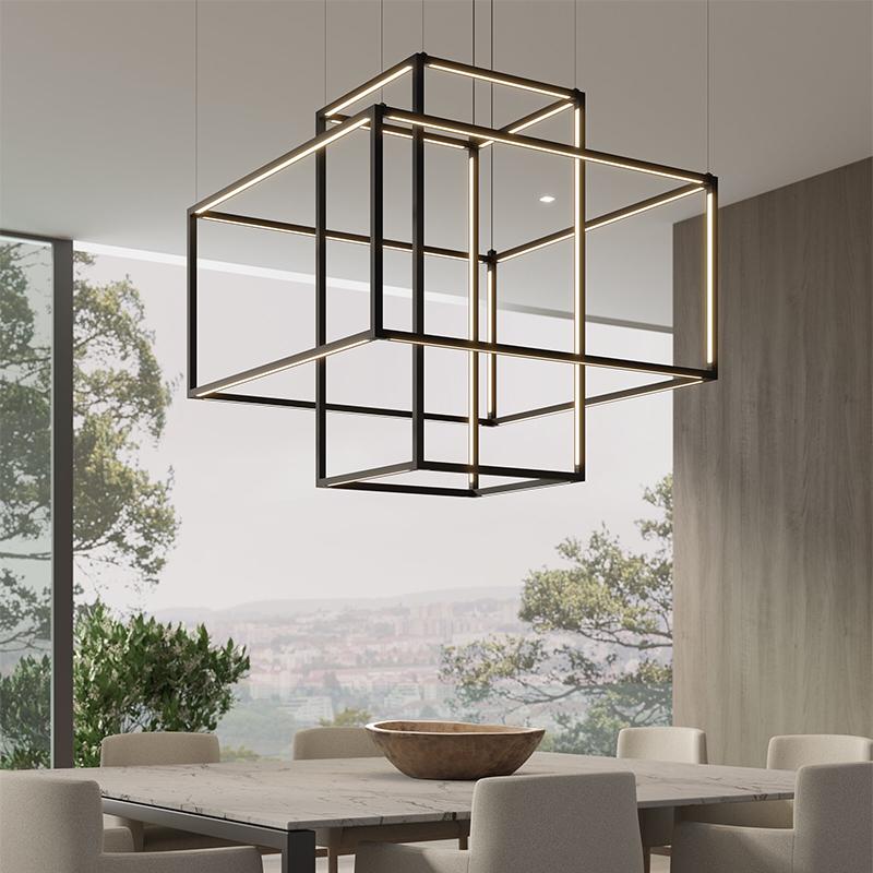 

Pendant Lamps Nordic Creative Minimalist Geometry Dining Room Chandelier Personality Bar Counter Bedroom Study Living Art Light