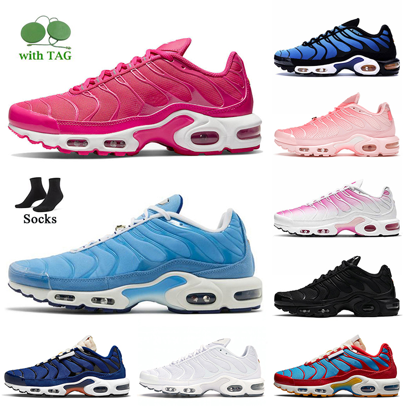 

Jogging Sports Trainers Big Size 12 Tn Plus Running Shoes Pink Prim University Blue Triple White Black Hyper Jade Oreo Persian Violet Women Mens Tnplus Tns Sneakers, #16 40-46