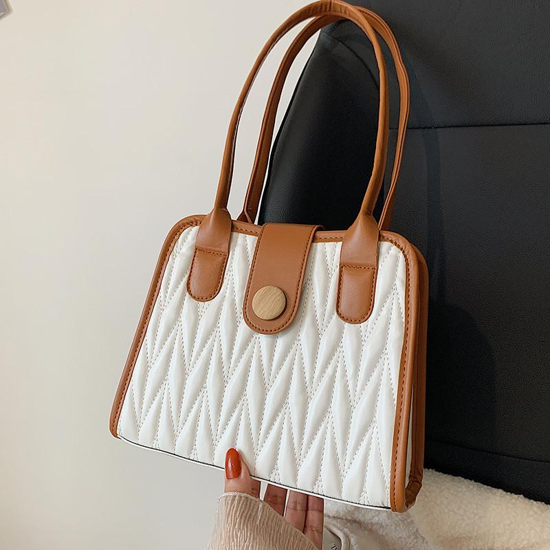 

Evening Bags Autumn And Winter Large Capacity Shoulder Bag Women 2022 Hit Color Retro High Quality Fashion Casual Tote, Beige