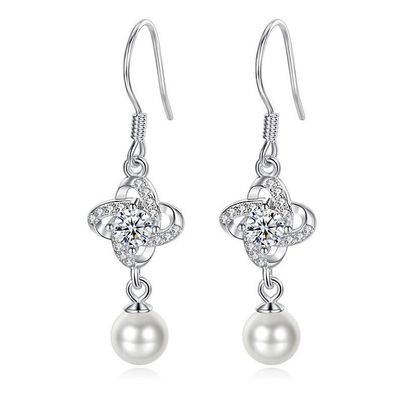 

Dangle & Chandelier CAOSHI Stylish Imitation Pearl Earrings Female Wedding Accessories Aesthetic Drop Graceful Gift Fancy Jewelry