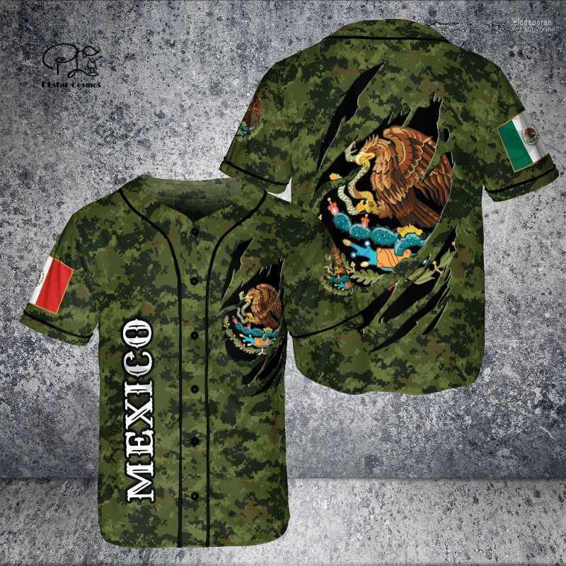 

Men' Casual Shirts PLstar Cosmos Mexico Custom Name Baseball Shirt Jersey Summer Fashion 3DPrint Funny Beach Short Sleeve Sport A-1Men' El, Blue