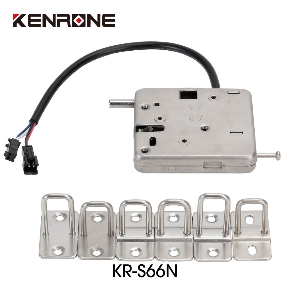 KERONG Mini Electronic Industrial Lock 430 Stainless Steel Concealed Locker Locks Controlled By The System For Qr Code Express Cabinet-image-752982341