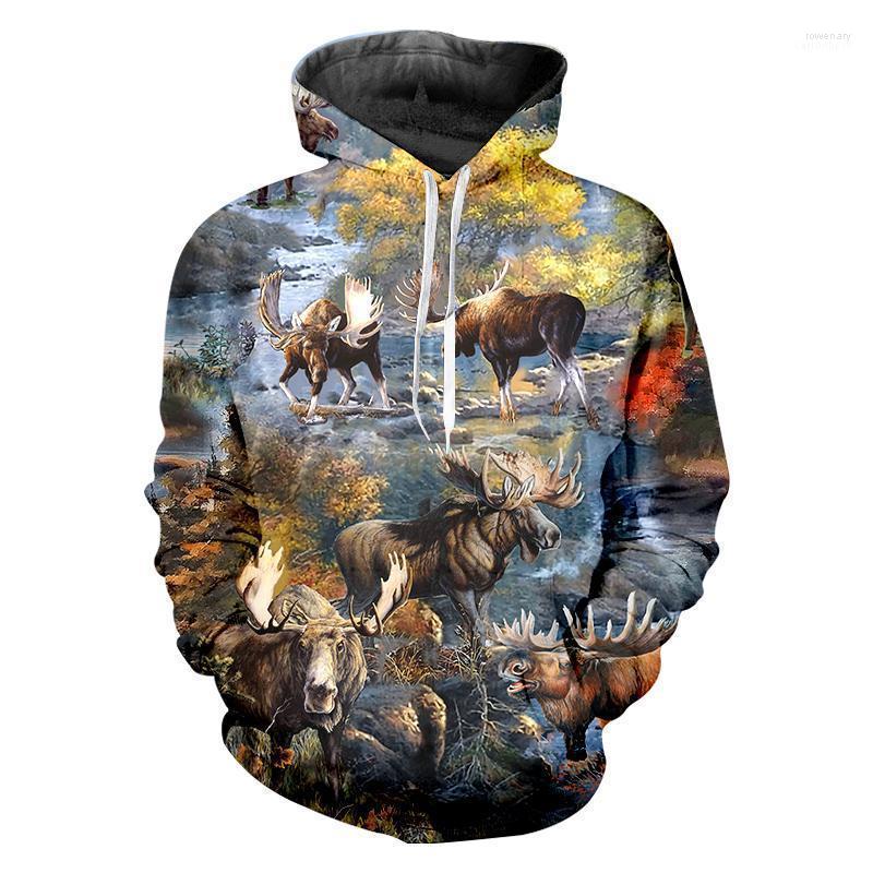 

Men's Hoodies & Sweatshirts 3D Deer Hunting Animals Autumn And Winter Print Sweatshirt Outdoors Hooded Hoody Sport Clothes Custom Rowe22, 00172