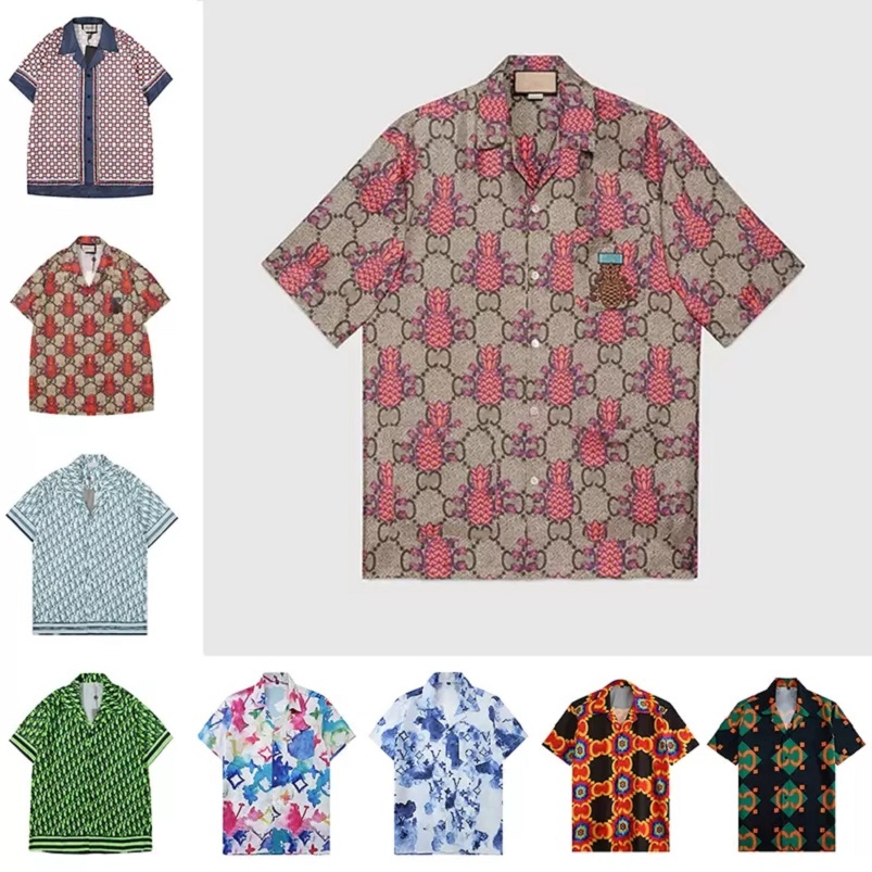 

LUXURY Designer Shirts Men's Fashion Tiger Bowling Shirt Hawaii Floral Casual Shirts Men Slim Fit Short Sleeve Dress ts, Customize