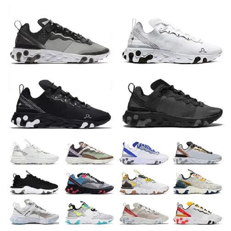 

Vision Element Running Shoes Mens Womens ENG Cactus Jack Trails Schematic Black White Sports Sneakers Men Women Trainers Outdoor Jogging Walking, # 34