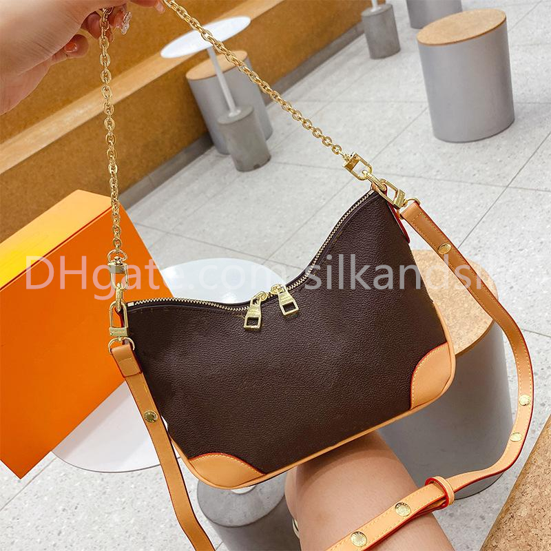 

Designer Women's Bags Luxury Vintage One Shoulder Cross Body Messengerbag Metal Chain Purse Fashion Underarm Bag Simple High Quality Shell Handbag Pu Baguette Bag, Multi-color