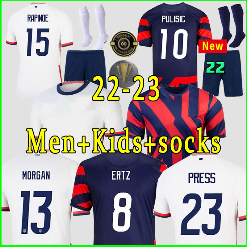 

2021 2022 PULISIC MCKENNIE Soccer Jersey AARONSON PRESS Sargent MORGAN LLOYD America Football jerseys Shirt Camisetas woman Men KIDS kit MUSAH UsAs Robinson, Home women