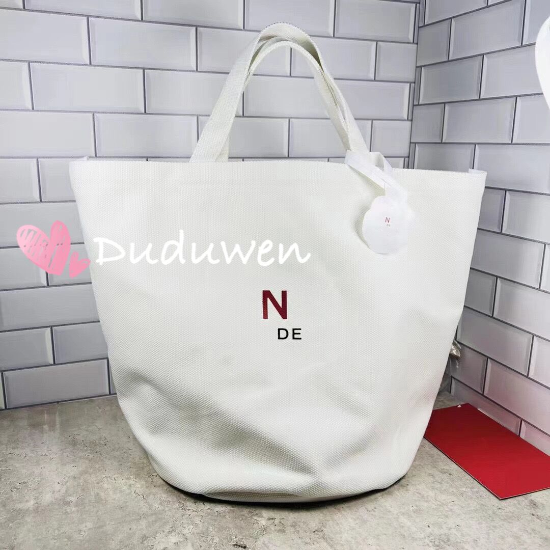 

45X26.5X31cm Bags Custom n1 Fashion white color storage tote canvas Shopping printed 2C Beach Bag Casual Handbag magazine case