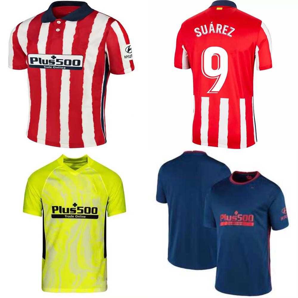 

20 21 AtleticoM Soccer Jerseys SUAREZ GRIEZMANN JOÃO FÉLIX M. Llorente CORREA KOKE Camisetas de fútbol LEMAR CARRASCO For Men League Champion, 20/21 third away+ucl