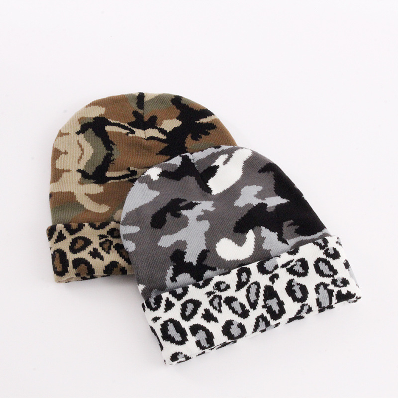 

Camo Thicken Beanie Caps Sport Knitted Hat Home Textile Men and Women Cold Warm Cap, Please choose color