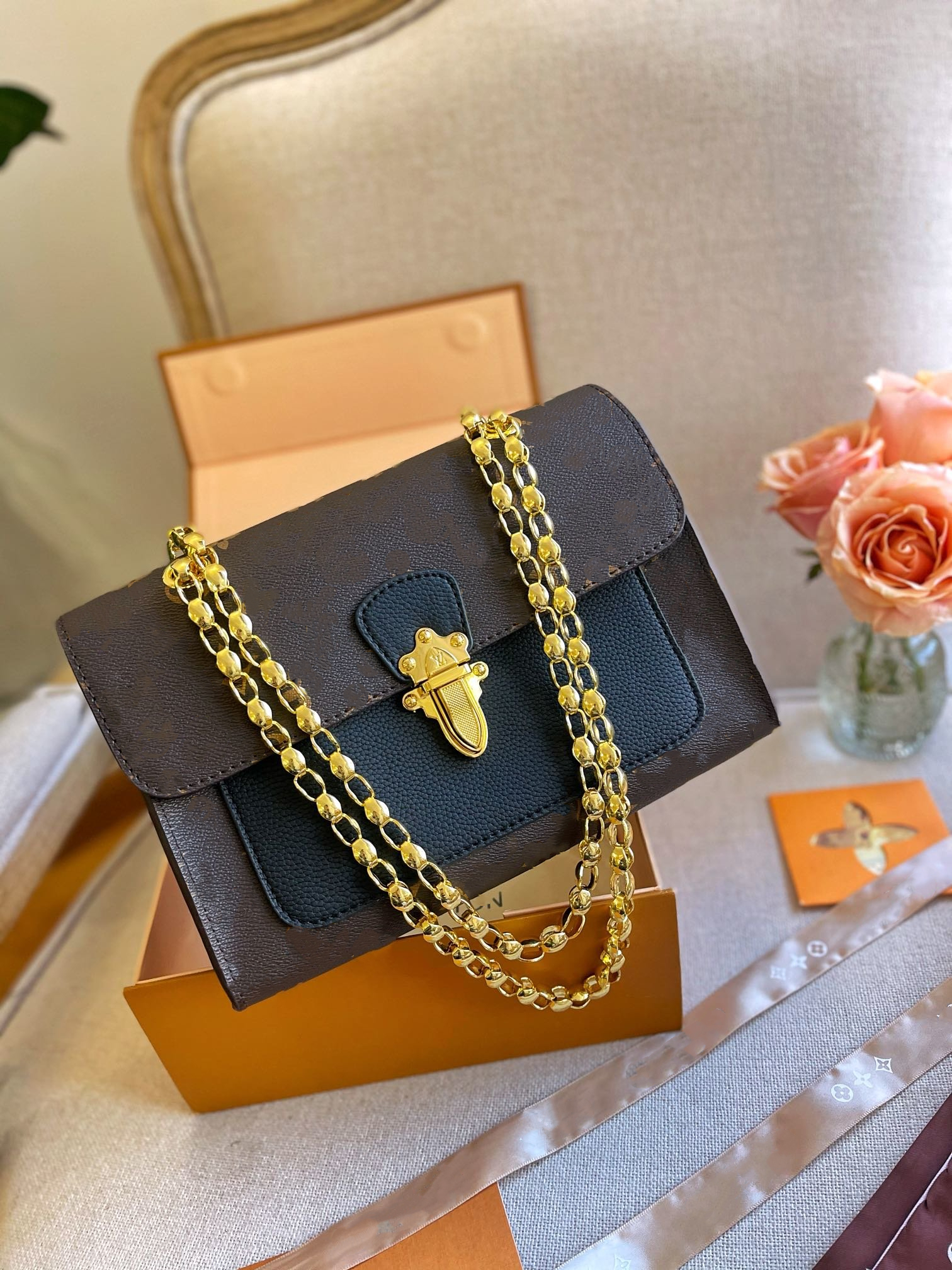 

Hots saling classic High Quality luxury designer bags purses VICTOIRE Flip totes handbags Women brand tote chain shoulder bag crossbodys free ship, Red