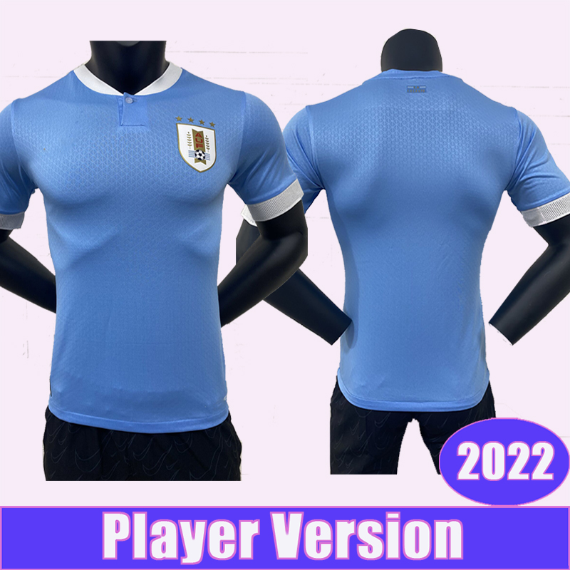 

2022 Uruguay G. DE EARRASCAETA Player Version Soccer Jerseys D.GODIN J. M. GIMENEZ F. Valverde E. CAVANI Home Fotball Shirt Short Sleeves, Qy9605 2022 home no patch