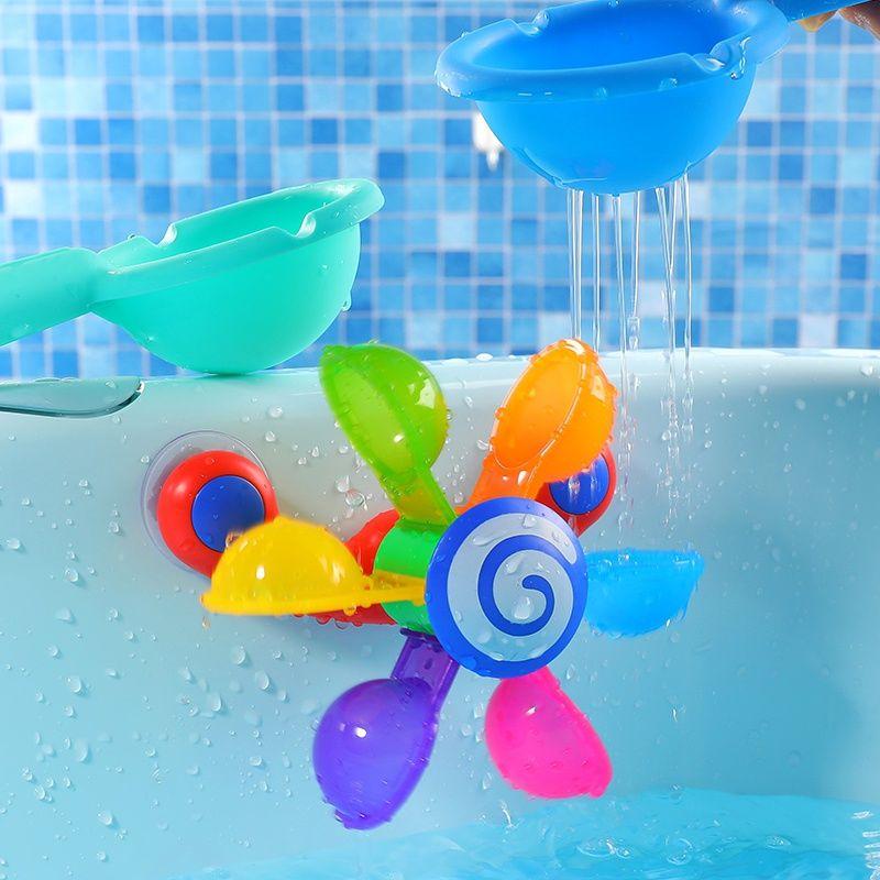 

Pool & Accessories Baby Bath Toys Colorful Waterwheel Bathing Sucker Bathtub Water Spray Play Set Shower Sprinkler Toy For Kids Toddler Chil