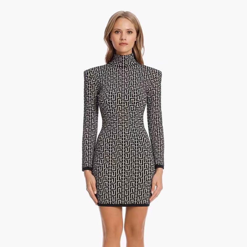 B-268 Top Qualité Conception Originale Robe De Travail Des Femmes Boucles En Métal À Double Boutonnage Slim Col Châle OL Style Retour Zipper Kaki