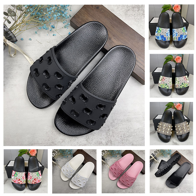 

2022 Mens Womens Slippers Top Quality Men Women Slipper Font Shoes Slide Fashion Sandals Flat Flip Flop