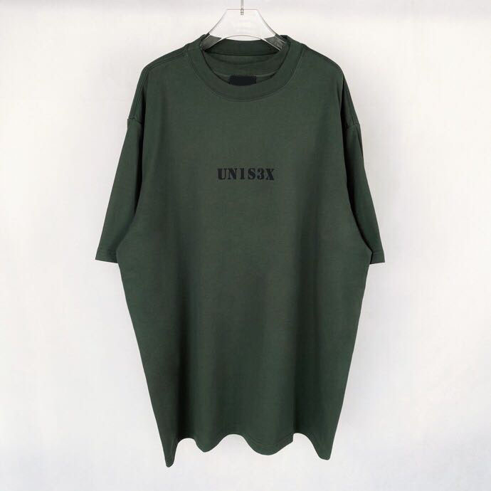 

2022 Men's and women's T-shirt splicing printing short sleeve early spring double strand fine cotton fabric digital printing process eC2E5r