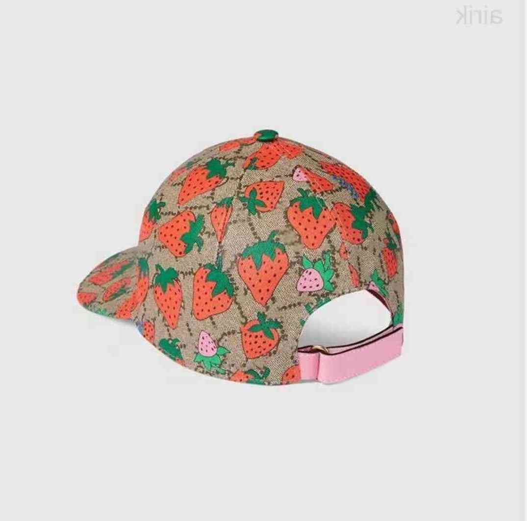 

Classic Letter Strawberry print baseball cap Designer Bucket hat Winter Beanie Men Women Cap Luxury Knitted Hat Caps
