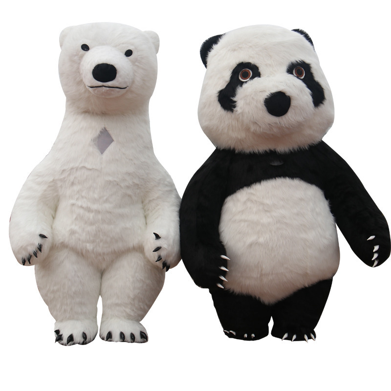 

Mascot doll costume New Style Inflatable Mascot Costume panda Polar Bear For Advertising 2M Tall Customize For Adult Suitable inflatable co, White bear