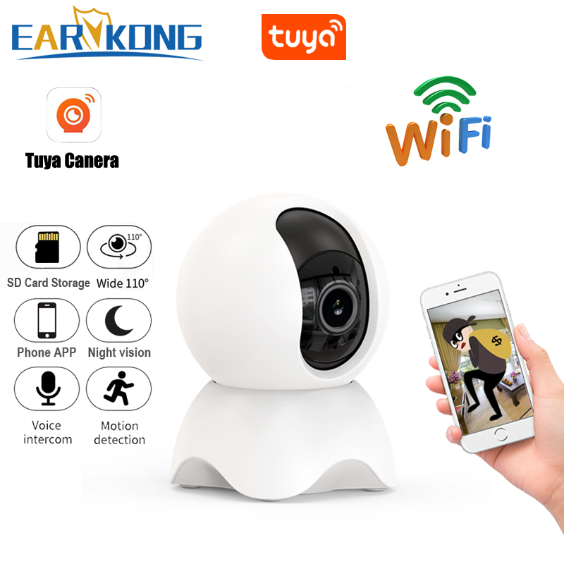 

1080P WiFi Camera Tuya PTZ HD IP Camera Wifi Monitor Intercom AI Auto Tracking Rotation Night Vision Function Android IOS APP
