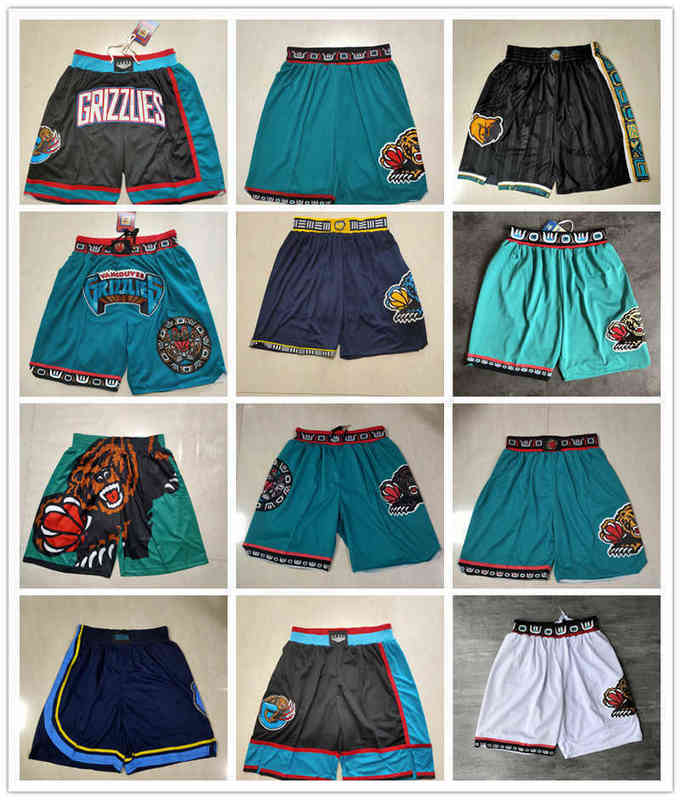 

Memphis''Grizzlies''men Throwback Basketball Shorts pocketB5QS, Color