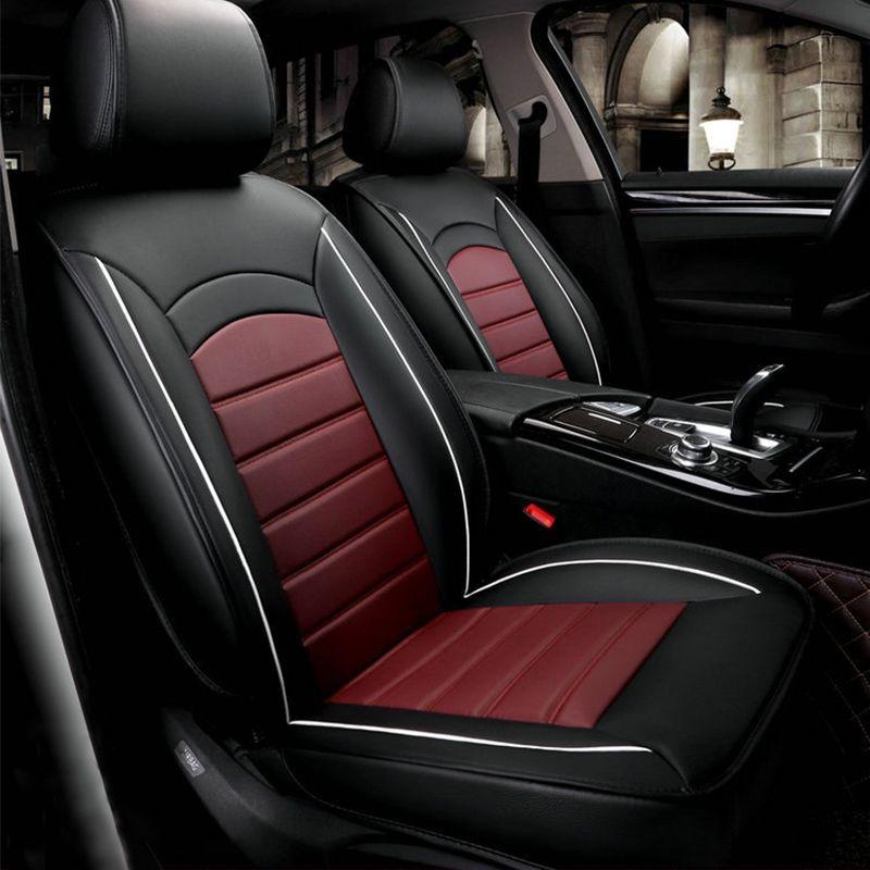 

Car Seat Covers Hight Quality PU Leather Cushion Fashion Universal Breathable Cover Auto Interior Protector