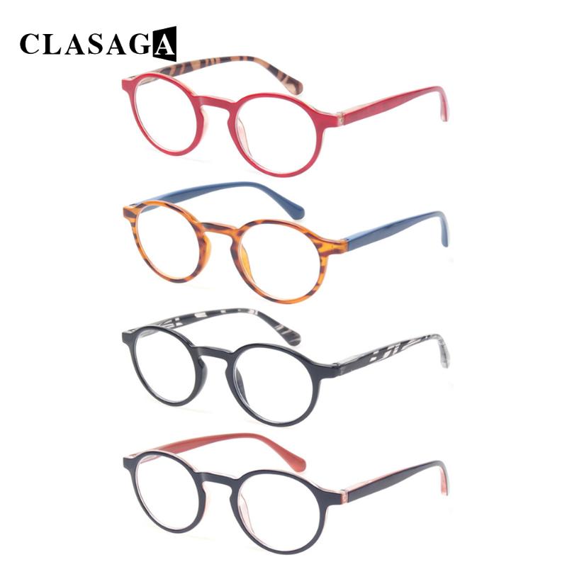 

Sunglasses 4 Pack Round Frame Prescription Reading Glasses High Quality Spring Hinge Men And Women HD Reader Eyeglasses 0-600Sunglasses