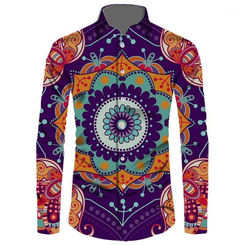 

Men's Casual Shirts OEM/ODM Lapel Digital Printed Shirt Fashion Holiday Premium High Quality Long-sleeved Clothing Top, Rcpsl21092958