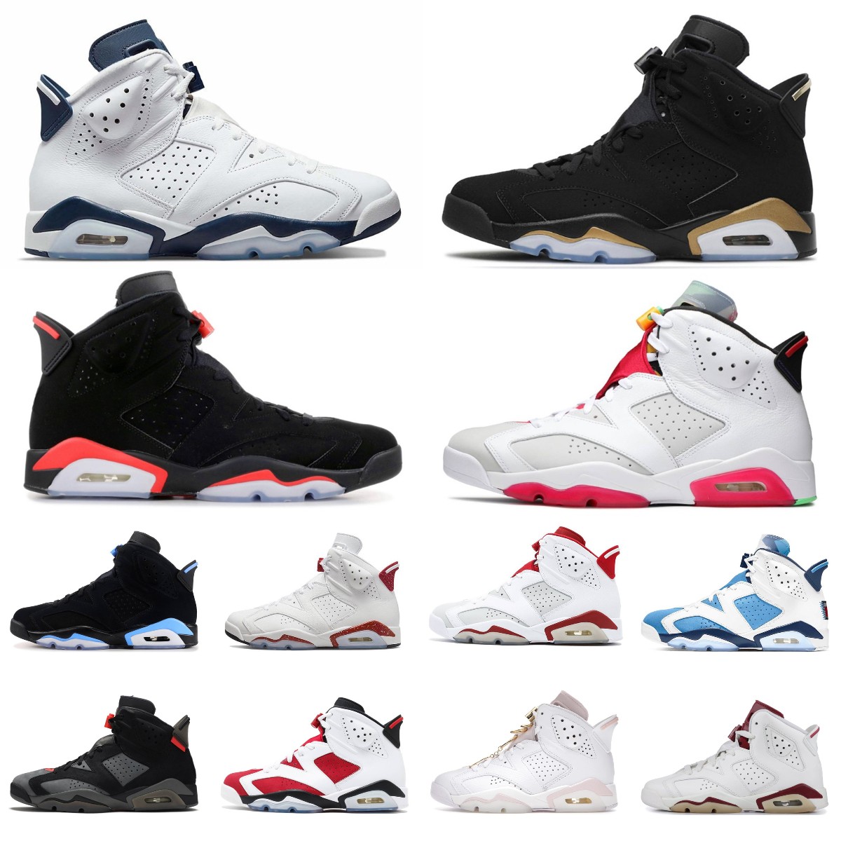

Jumpman 6 men women 6s basketball shoes Hare UNC White Red Oreo British Khaki Olive Black Cat Bordeaux Bred Tinker lnfrared Moment mens trainers sports sneakers 40-47, Bubble column