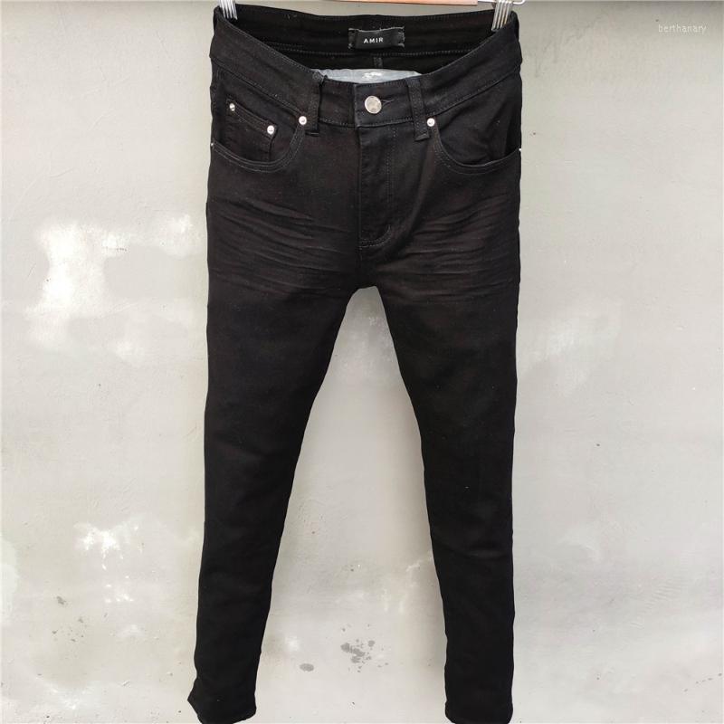 

Men's Jeans Hip Hop Ripped Designer Skinny Denim Motorcycle Pants Men Summer High Quality Black Jean Street Punk Rock Brand JeanMen's Bert22