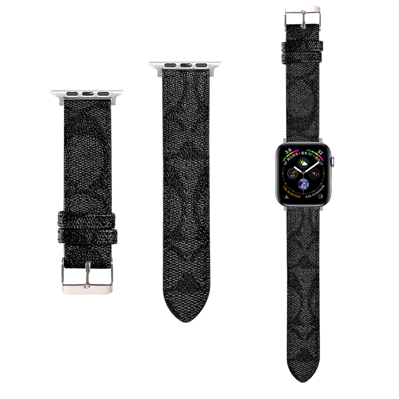 

Universal Watchband For Apple Watch Bands Smartwatch Band Strap Series 1 2 3 4 5 6 7 S1 S2 S3 S4 S5 S6 S7 SE 38MM 40MM 41MM 45MM PU Cow Leather Designer Smart Watches Straps US