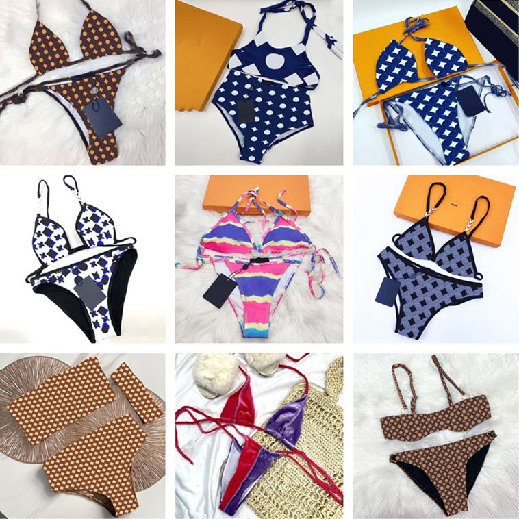 

Designers Womens Swimwear Splits Bikinis Sets One Piece Swimsuits Fashion Brand Ladies Bathing Suits For Vacation Party, #60