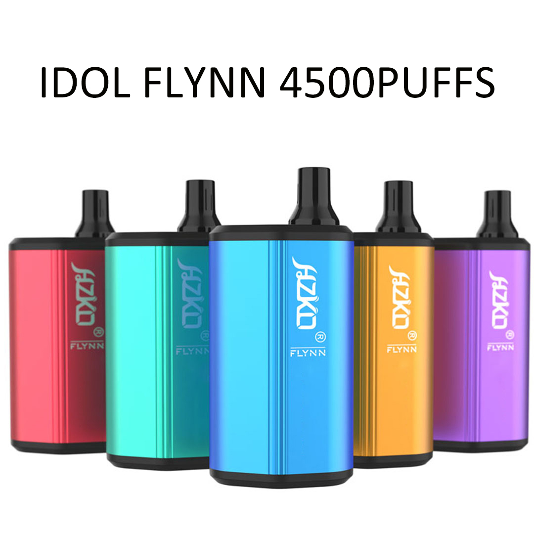 

Box Vapes 4500puffs IDOL Flynn Electronic Cigarette Disposable Vape Pen Wholesale Bulk Price 850mAh Rechargeable Battery 15ml Original Factory Fast Delivery